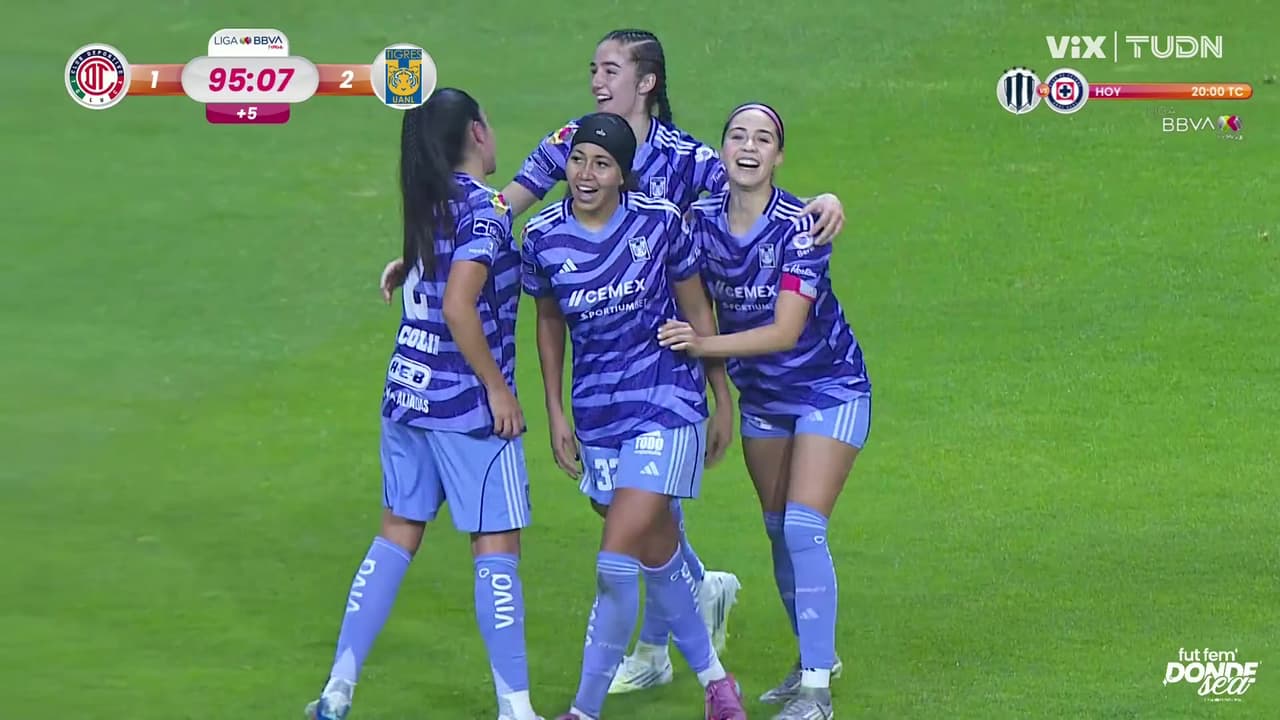 ¡Gol de Tigres Femenil sobre la hora! ¡Gol de Aaliyah Farmer en el agregado le da el triunfo a las Amazonas!