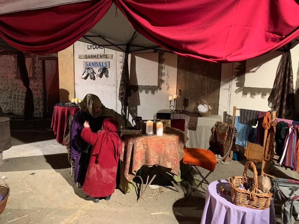 Escena del Nacimiento en Riverdale.