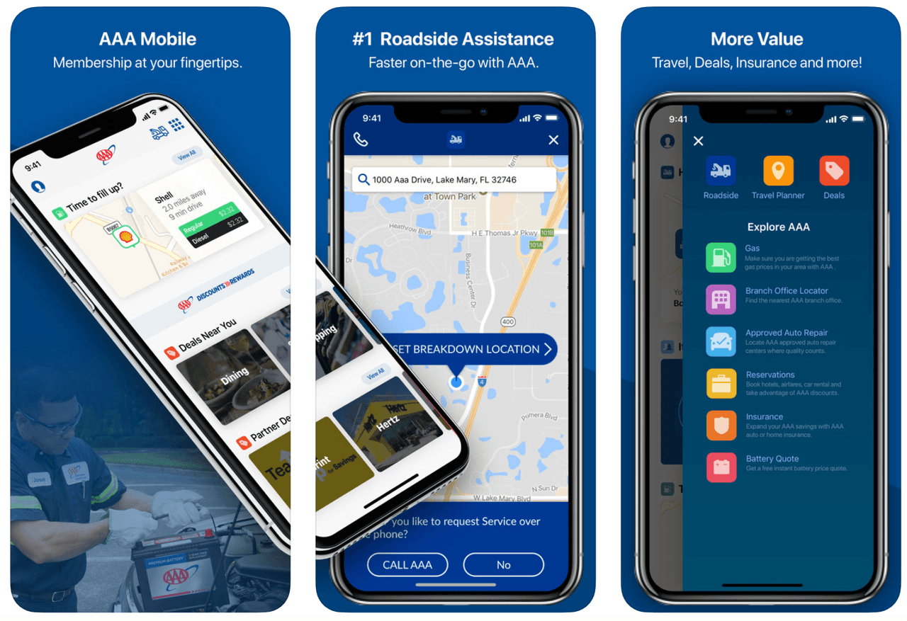 El app 
<b>AAA Mobile</b> de la Asociación Americana de Automóviles, es una aplicación de navegación, y cuenta con descuentos en más de 164,000 locaciones, asistencia profesional en caso de emergencia, así como información para que encuentres la gasolina más barata en tu camino. Cabe mencionar que algunas funciones como la de asistencia en las vías o la de guardar tus viajes, únicamente están disponibles para los miembros de la AAA. Sin embargo, la función para encontrar los precios más bajos de gasolina está disponible para todos los usuarios.
<br>
<br>Precio: gratis
<br>Disponible: Android y iOS