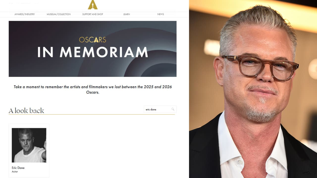 Eric Dane sí apareció en el obituario digital que publicó la Academia en su sitio oficial.