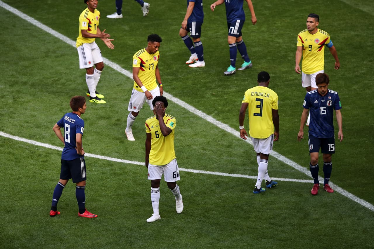 Fue así como Carlos Sánchez vio la primera roja del Mundial y dejó a Colombia con 10 jugadores, en la primera expulsión de Rusia 2018.