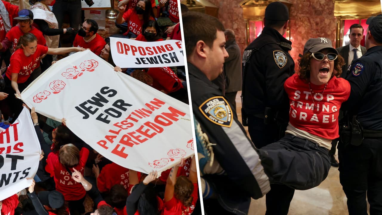 Manifestantes irrumpen en Torre Trump en Manhattan; exigen liberación de activista Mahmoud Khalil