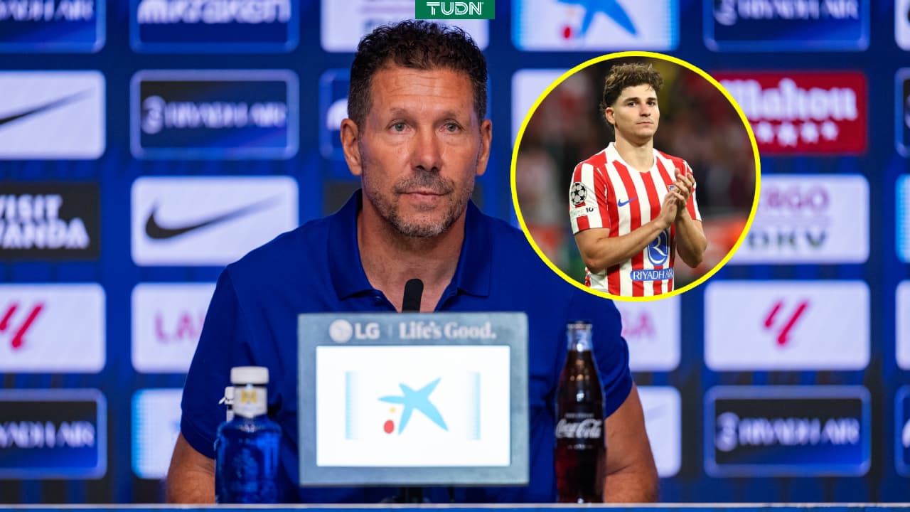 Simeone no contempla la salida de Julián Alvarez del Atlético de Madrid