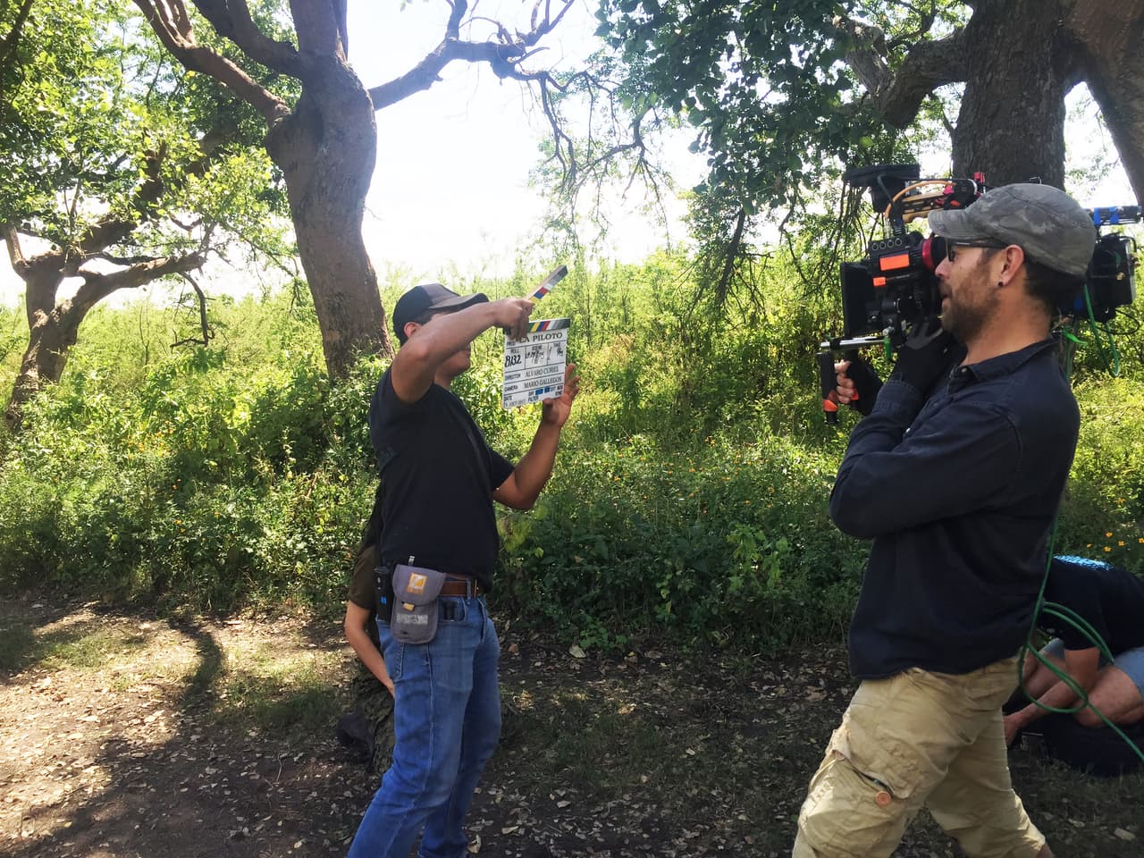 La grabación comenzó y la adrenalina se apoderó de la locación.