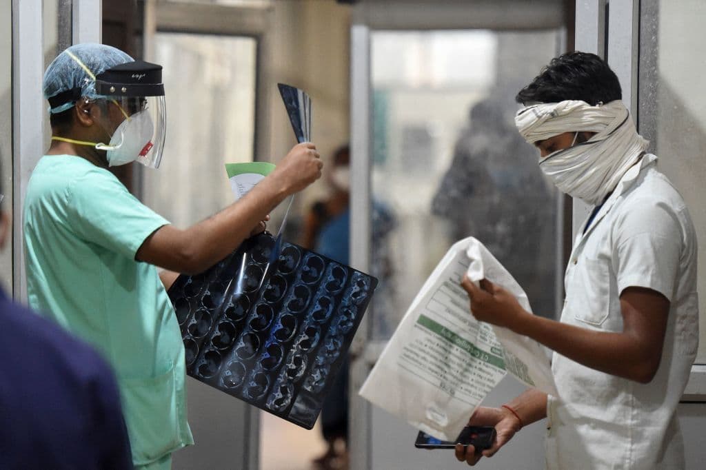 La potencialmente mortal infección del 'hongo negro' que ataca a pacientes con covid-19 en India 