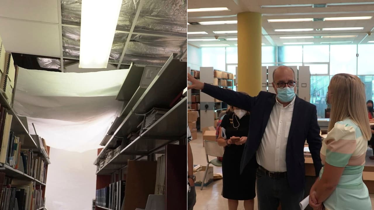 📸 En abandono: publican lamentables imágenes del deterioro de la Biblioteca José M. Lázaro