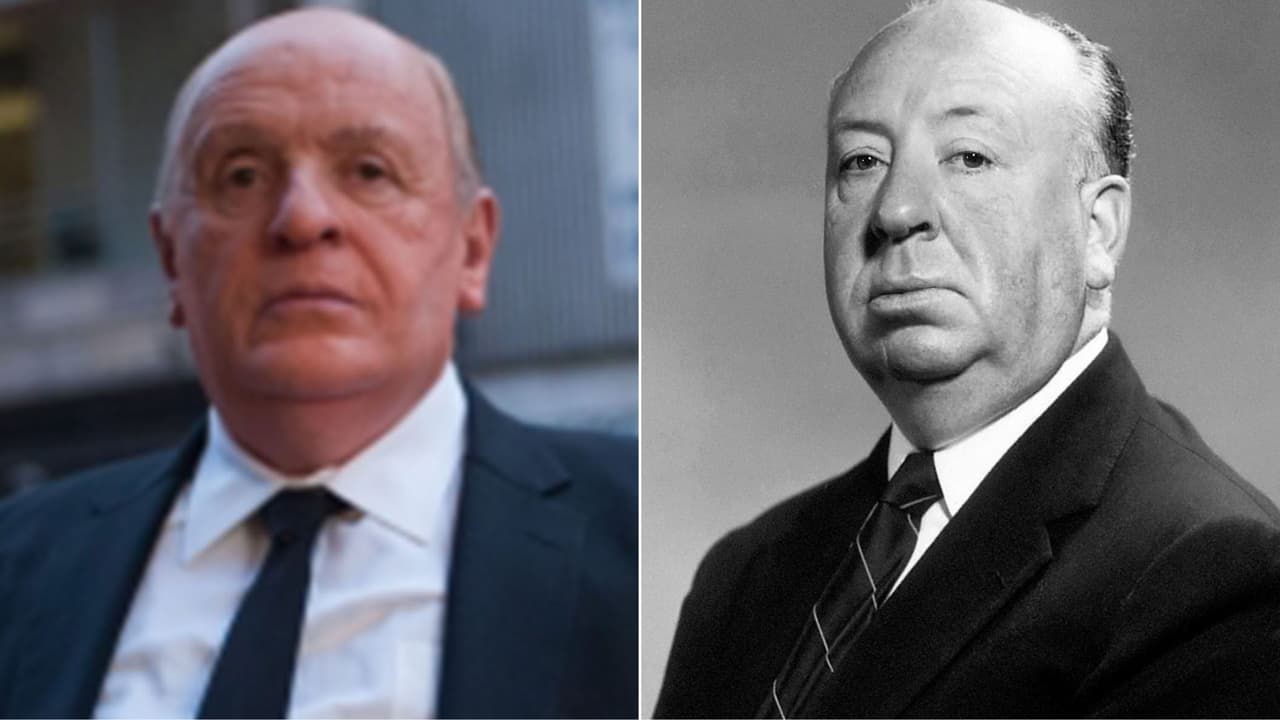 Anthony Hopkins en 'Hitchcock' y Alfred Hitchcock