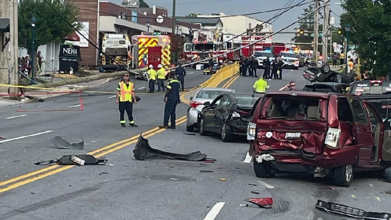 Al menos 30 personas heridas tras choque de autobús de MTA contra un edificio en Pikesville