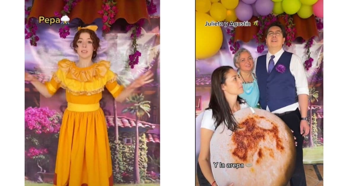 familia se disfraza de personajes de Encanto