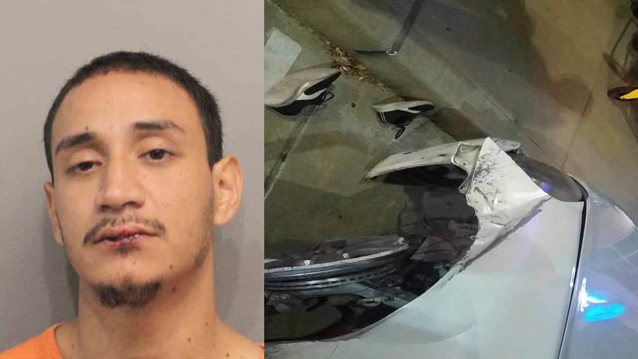 Sospechoso conduce intoxicado y estrella el automóvil con menor de 2 años en el interior