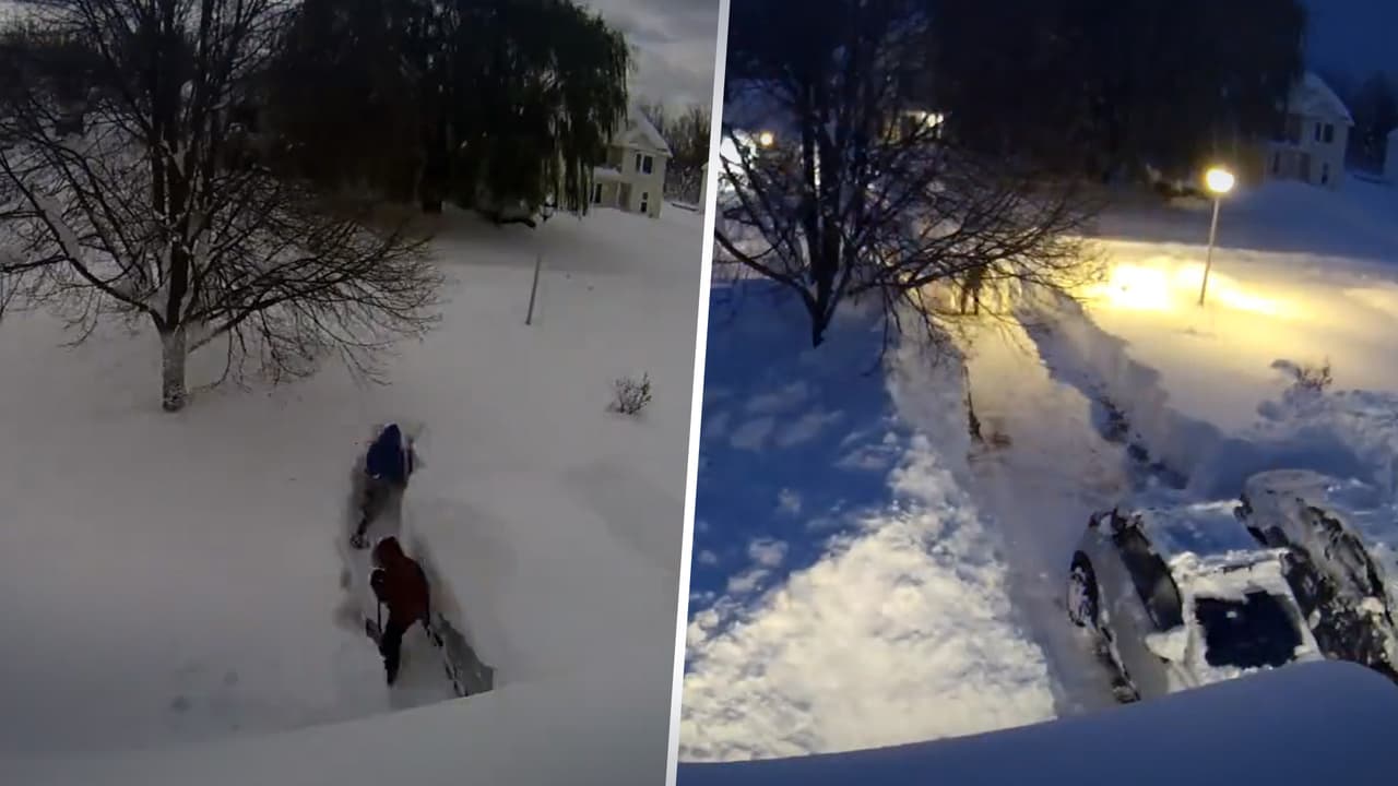 Así fue el paso de la tormenta histórica que dejó más de 80 pulgadas de nieve en NY
