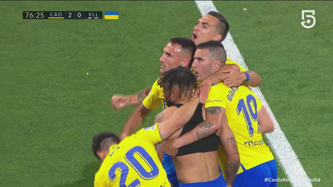 Resumen | Cádiz vence 2-0 al Real Valladolid y se alejan del descenso