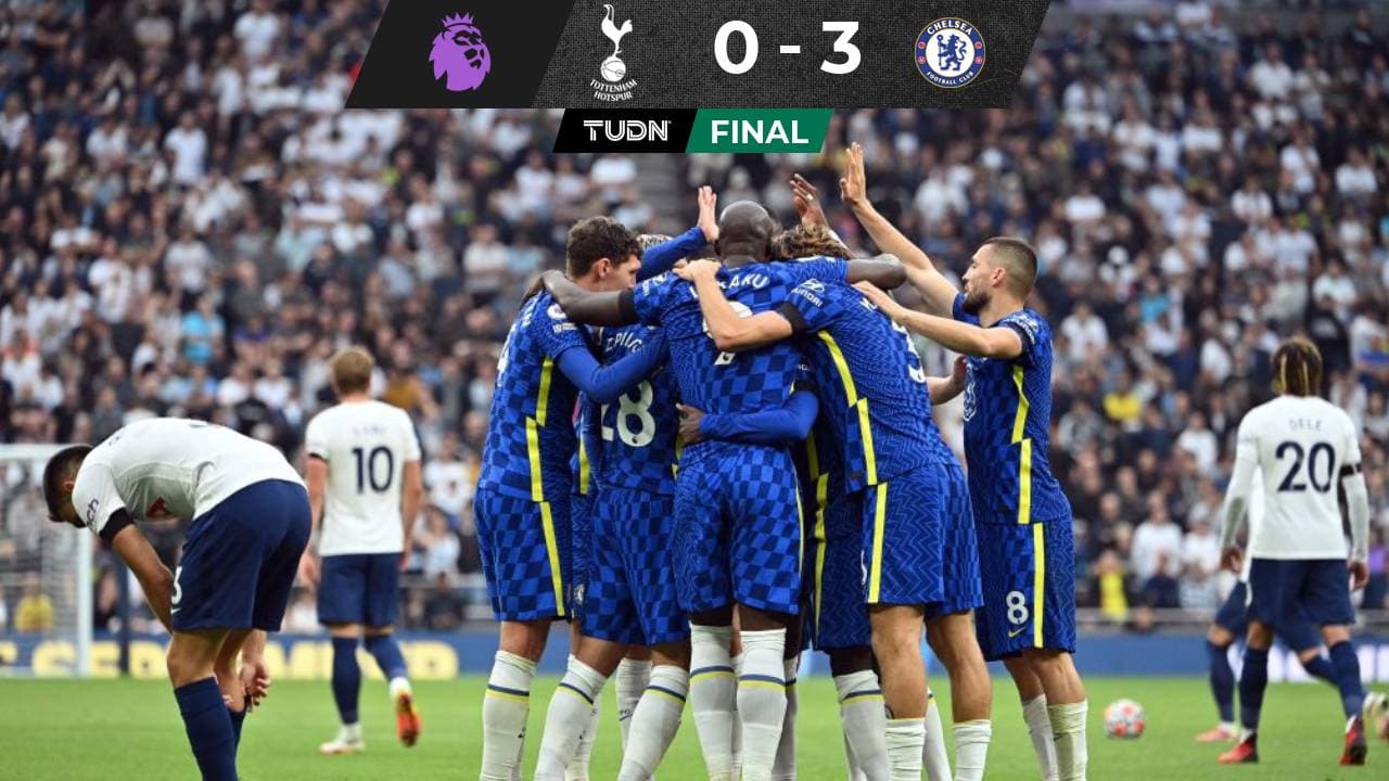 Chelsea goleó al Tottenhan y alcanzó a Liverpool en la Premier