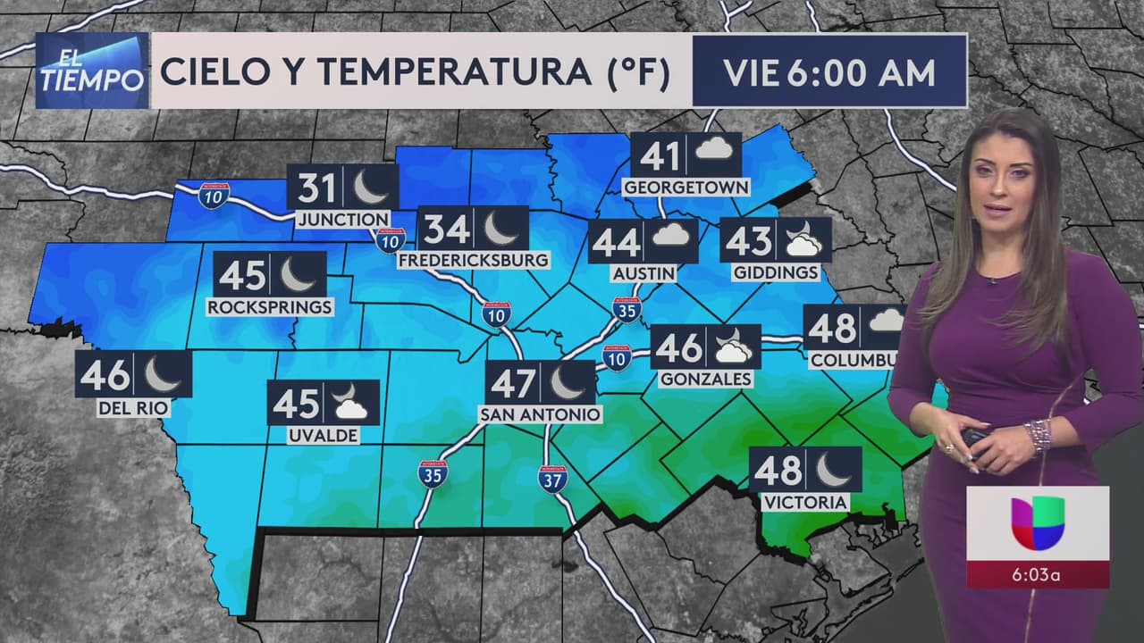 Traerían bajas temperaturas escarcha a zona de San Antonio