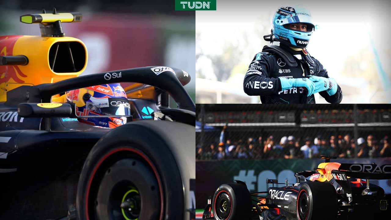 Drama en el GP de México: Russell choca y Verstappen tiene problemas