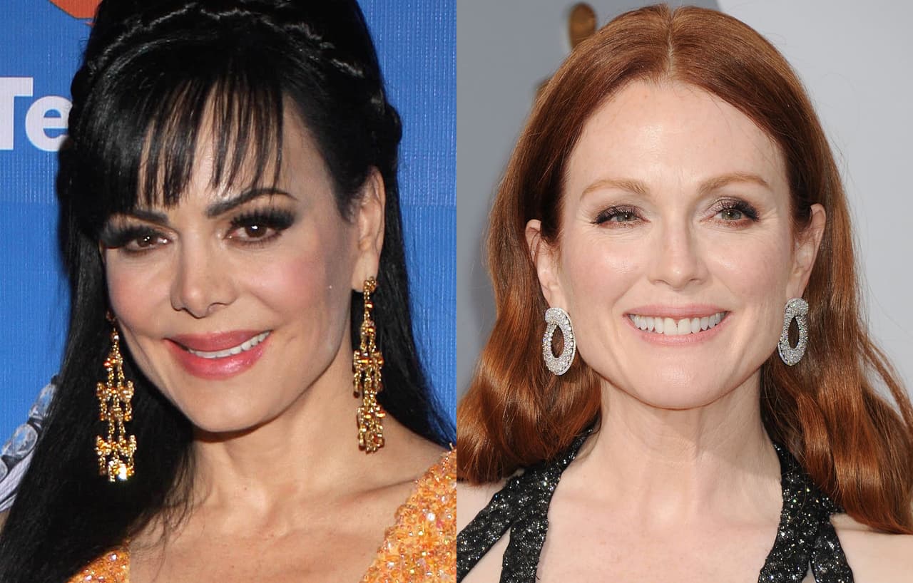 Maribel Guardia VS Julianne Moore. Edad: 56.
