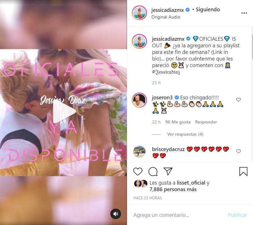 A la medianoche de este 14 de noviembre, la actriz y cantante estrenó su más reciente video 'Oficiales', 
<b>tema que le dedicó a su expareja</b>.
<br>
