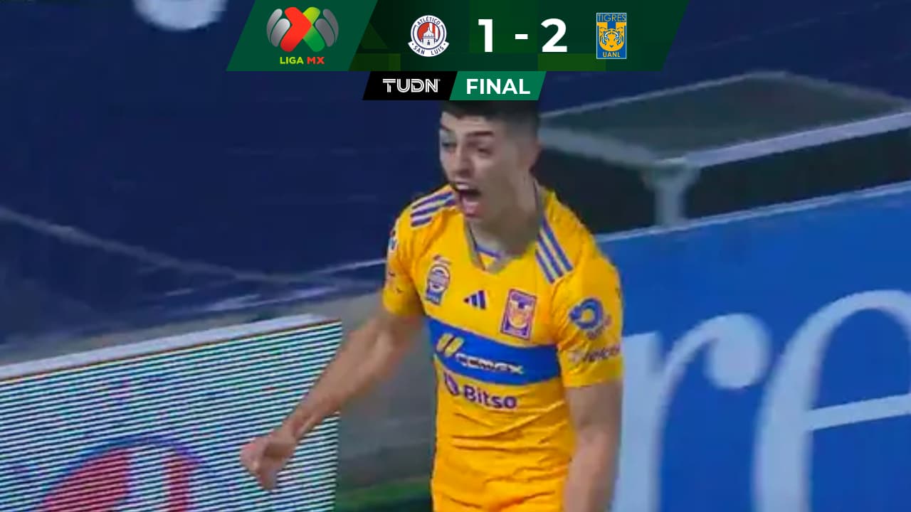 ¡Estreno de remontada! Brunetta anota y Tigres vence a San Luis