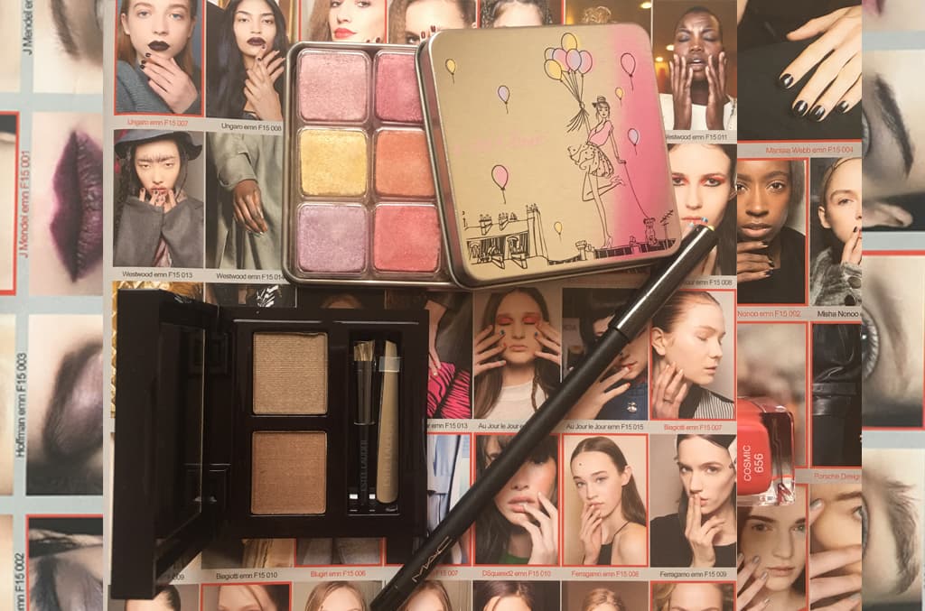 Para los ojos puedes regalarle desde las sombras que vienen en esta original presentación hasta un sencillo delineador. La idea es que tenga algo que le guste. Sombras, My Parisian Pastels, Lancôme,$59. Kit para cejas, Estée Lauder, $35. Delineador, Eye Kohl, MAC, $16.50.