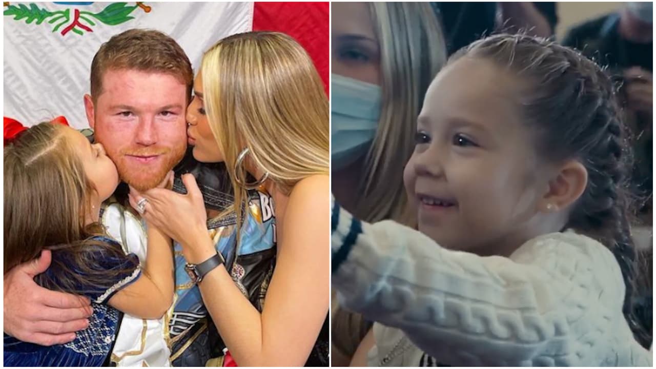 Canelo protagonizó un momento de 'telenovela' junto a su pequeña hija