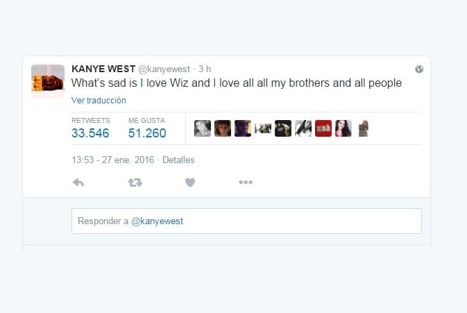 Y después envió su mensaje de amor...