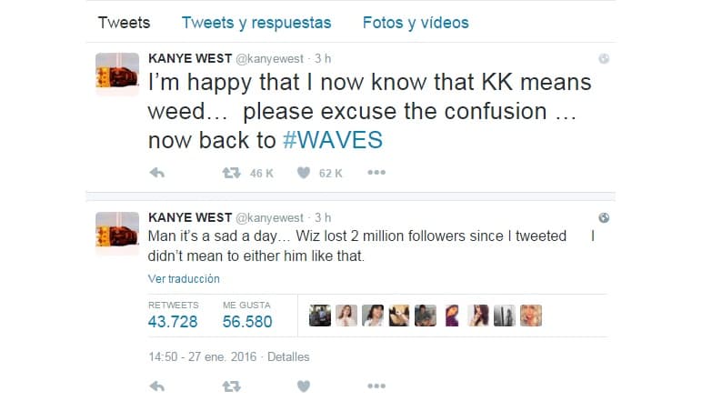 Y luego de esta aclaración, Kanye comenzó a mostrarse un poco "amable"...