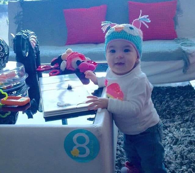 ¡Preciosa! Baby Michelle ya cumplió 8 meses. (28 de enero, 2016)