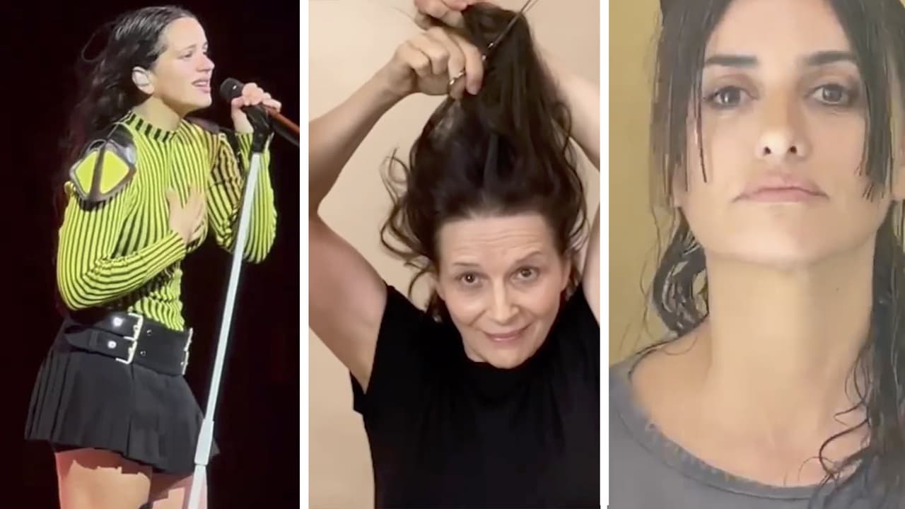 Rosalía, Penélope Cruz y más famosas que se han cortado el pelo en apoyo a las mujeres iraníes