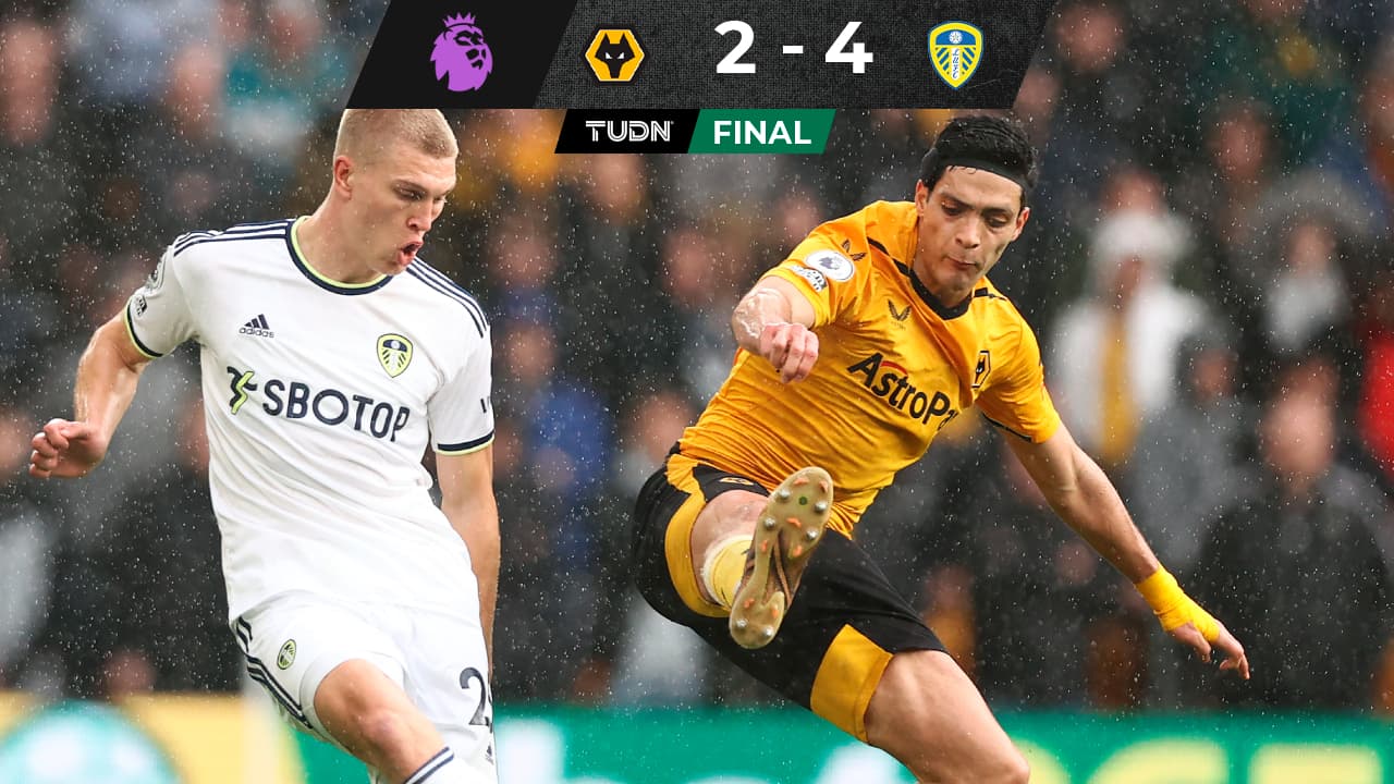 Raúl Jiménez y Wolves son goleados por Leeds y se acercan al descenso