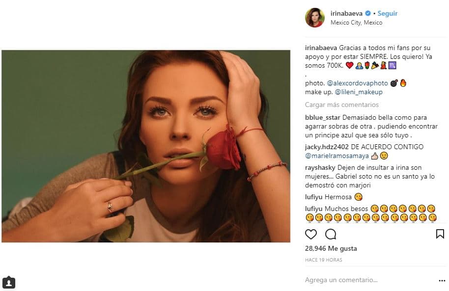 Sin embargo, Irina ha sido atacada por algunos seguidores en redes sociales, luego de que se dio a conocer la información.