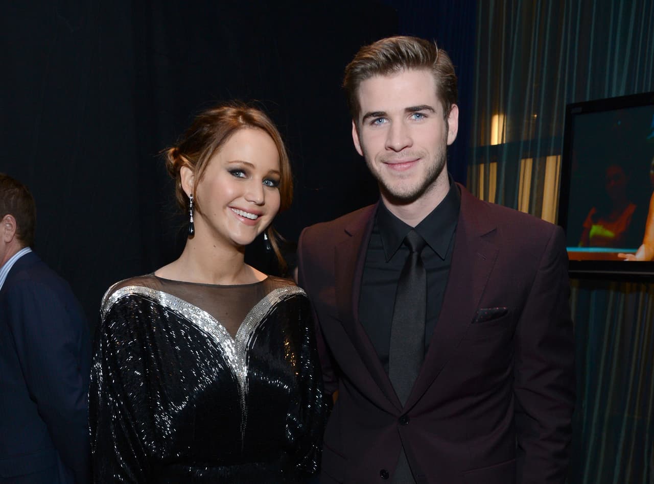Liam Hemsworth y Jennifer Lawrence