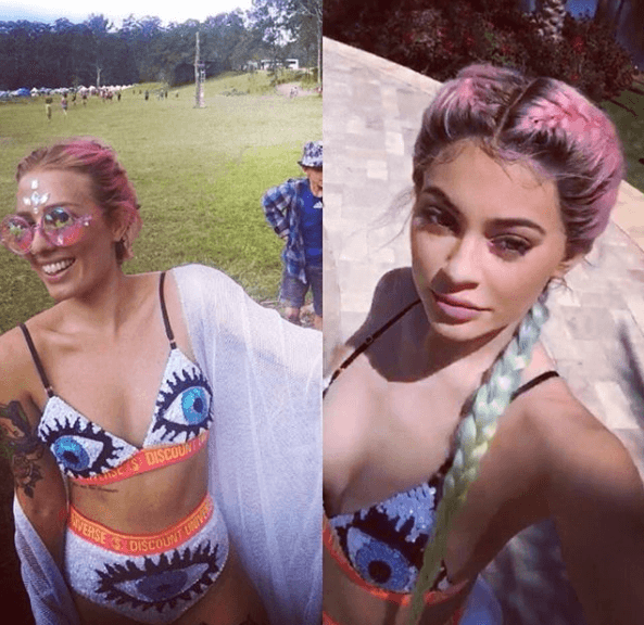 Uno de los looks que lució Kylie Jenner en Coachella 2016 podría tratarse de un plagio, esto de acuerdo con la revista Vogue en su versión online.