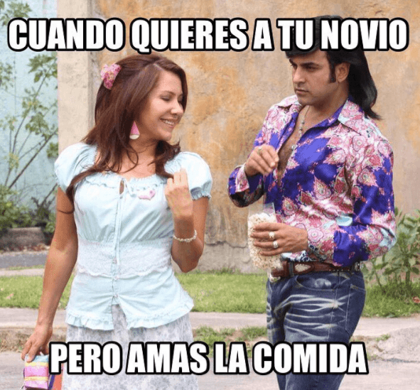 En ocasiones el
<sub> </sub>amor puede esperar, lo importante es tener el estomago lleno y el corazón contento.