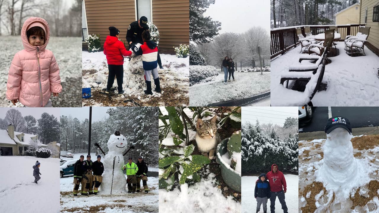 Las personas se pusieron creativas en la nieve.