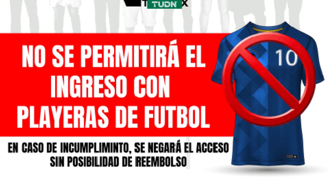 Prohíben playeras de futbol en concierto previo al Repechaje en Guadalajara