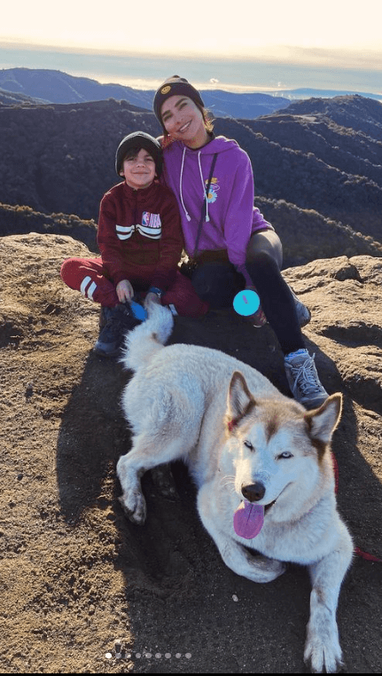 Alejandra Espinoza y su hijo Matteo