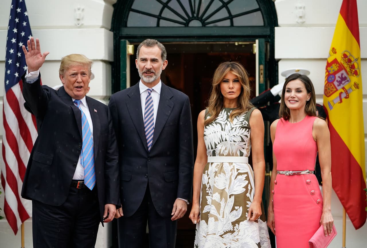 Para Letizia es la segunda ocasión en la que está en la residencia oficial. En septiembre de 2015 acompañó a Felipe VI a la cita que tuvo con el expresidente Barack Obama y su esposa Michelle.