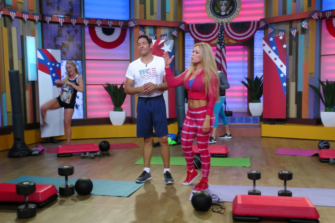 ¡Maravillosos ejercicios! Todos terminaron cansados pero muy contentos.