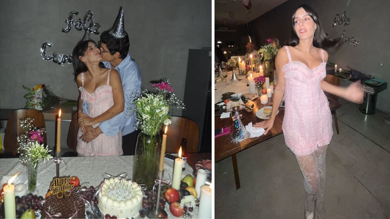 Camila Valero junto a su novio, Rodrigo Salcedo.