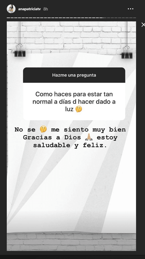 La conductora respondió a preguntas de sus seguidores en Instagram.