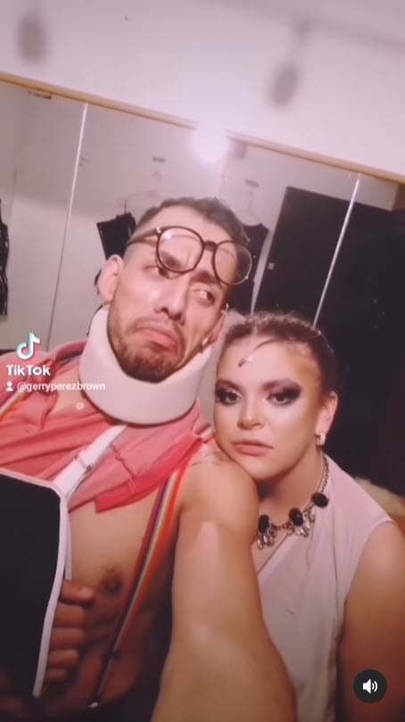 "
<b>Me quedo a las dos funciones</b> (la he visto en total) como 40 veces, creo que tengo un poquito de memoria visual y creo que salió bastante bien (las coreografías)", agregó al show mexicano.
<br>