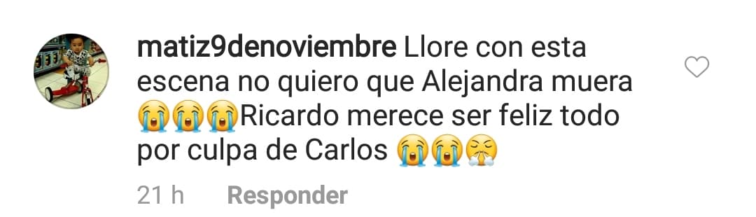 En redes sociales, los televidentes dejaron en claro que el personaje de Alejandra es uno de sus favoritos.