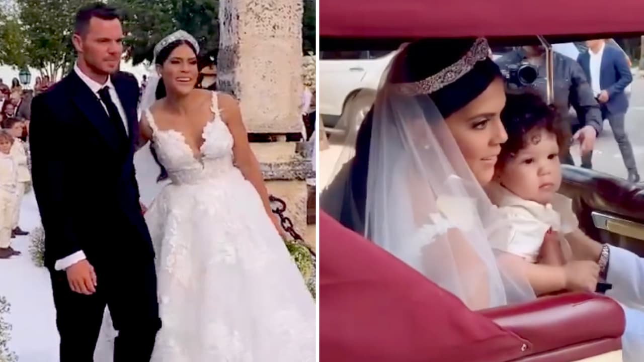 Baby Gennaro se robó la atención en la boda de Francisca: llegó como un ‘rock star’