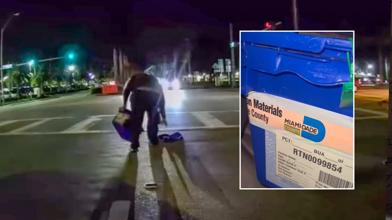 Hallan caja con cientos de votos ya emitidos en una calle de Miami-Dade y la regresan a las autoridades