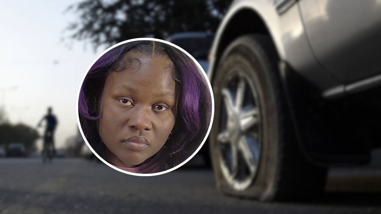 Arrestan a mujer celosa por atacar a su ex y reventar las llantas de su vehículo