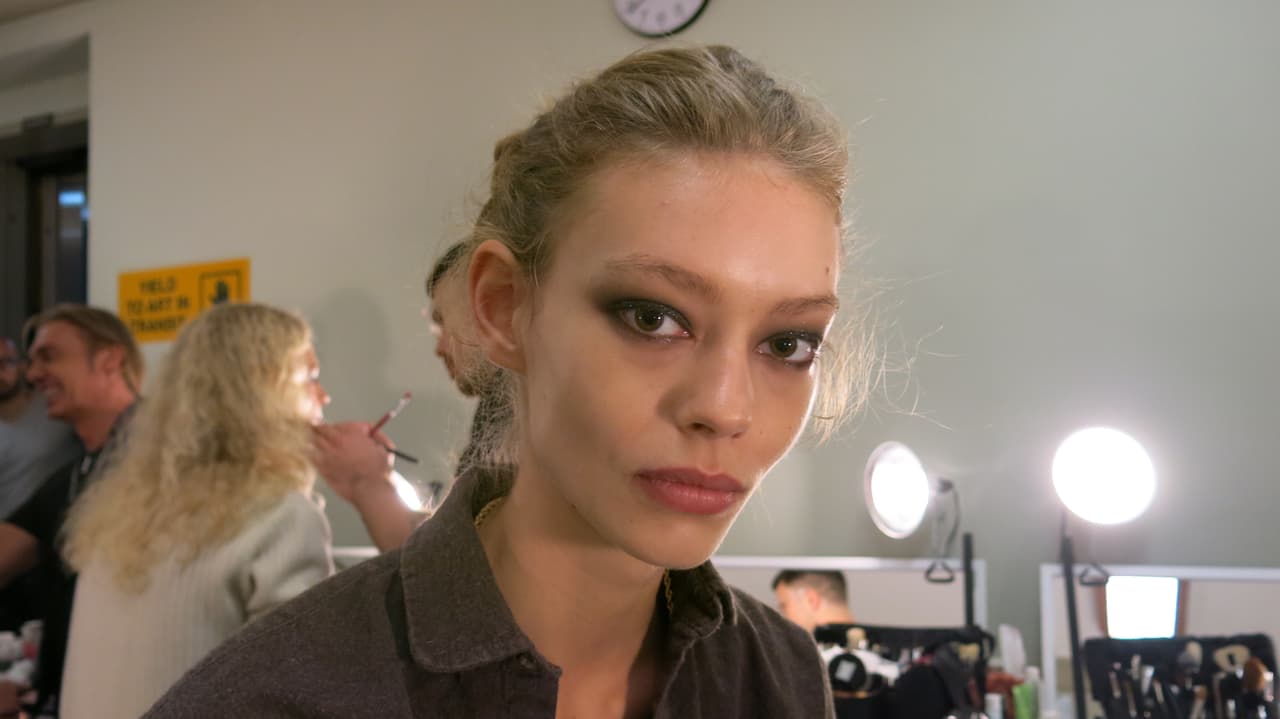 Este es el maquillaje que lucieron las modelos en la pasarela.