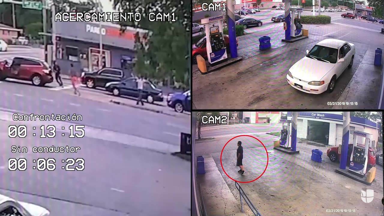 <b><a href="https://www.univision.com/famosos/la-vida-y-carrera-de-pablo-lyle-el-famoso-actor-al-que-acusan-de-golpear-a-un-sexagenario-en-miami-fotos">Pablo Lyle</a> </b>decide salir del vehículo. No quería que le pasara nada a él ni a su familia, y en ese momento su cuñado estaba discutiendo con un desconocido. "El agresor, en mis ojos, no era Lucas", dijo en la corte. El coche se seguía moviendo y Lyle estaba decidido a pararlo para evitar que acabara en medio del cruce, lo que ponía en riesgo la vida de los suyos. "Yo no iba a dejar que mi familia fuera hasta la intersección y no hacer nada", añadió. Hubo un instante de indecisión. Lucas regresa al auto para frenarlo mientras Juan Hernández emprende el camino de regreso a su vehículo.