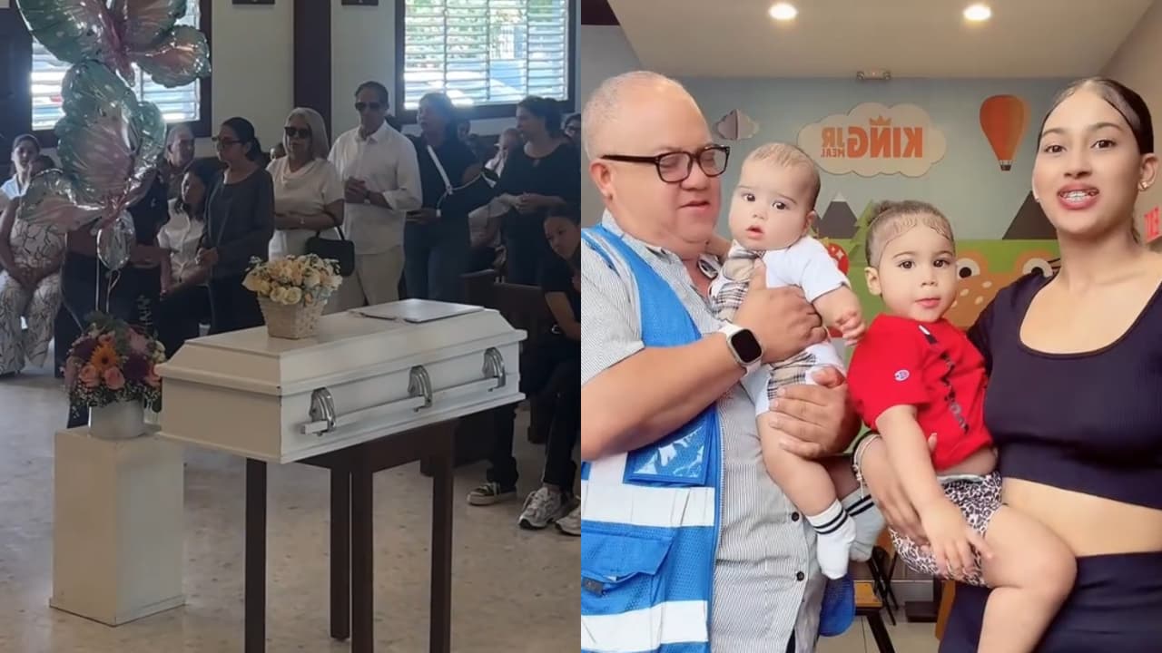 Dan último adiós a hijita de famosa 'tiktoker' que falleció en accidente de piscina