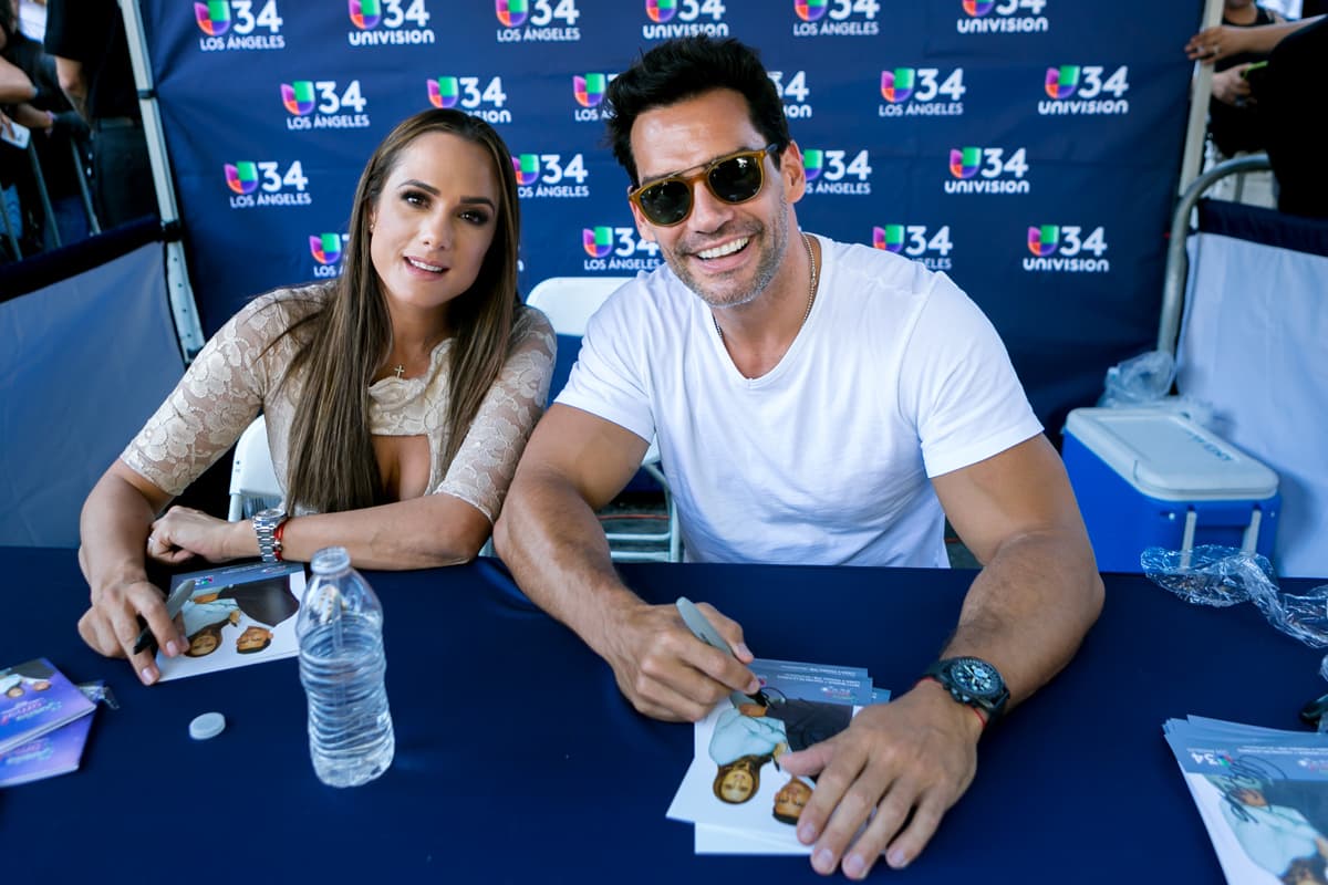 Betty Monroe y Cristián de la Fuente, los protagonistas de la telenovela "Sueño de Amor".