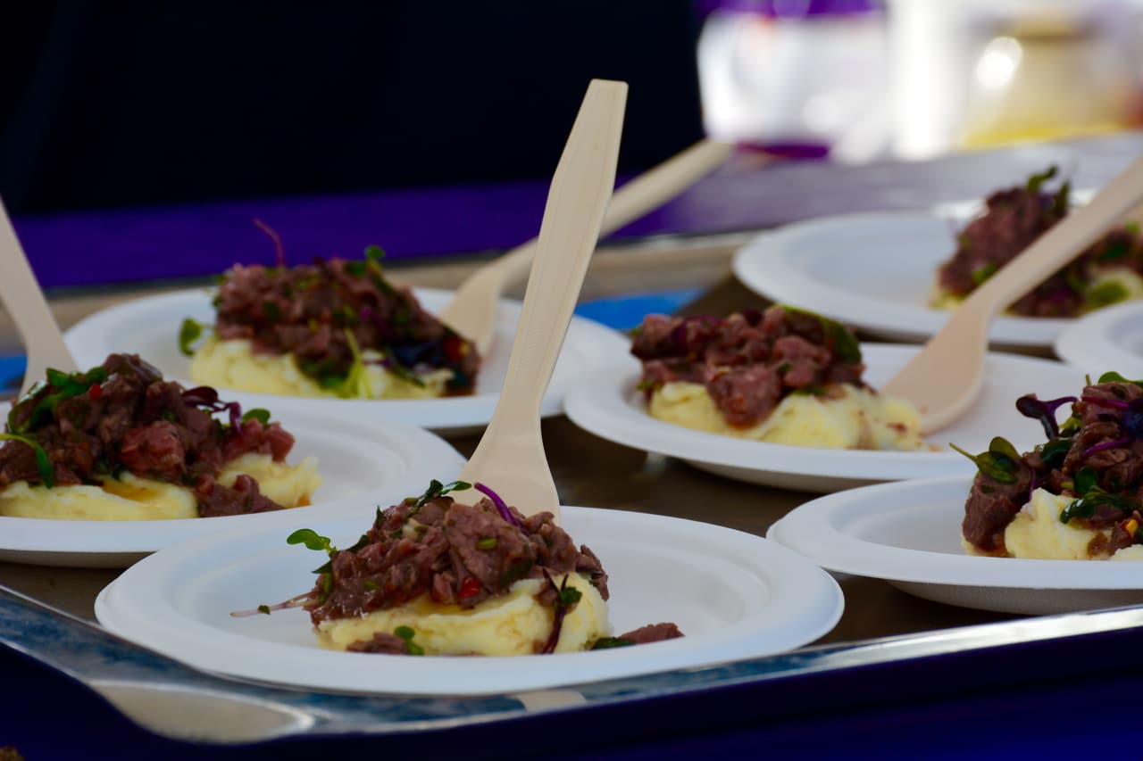 Uno de tantos platos disponibles para que el público probara.